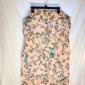 Anthropologie Priyanka Organic Cotton Bird Cafe Curtains